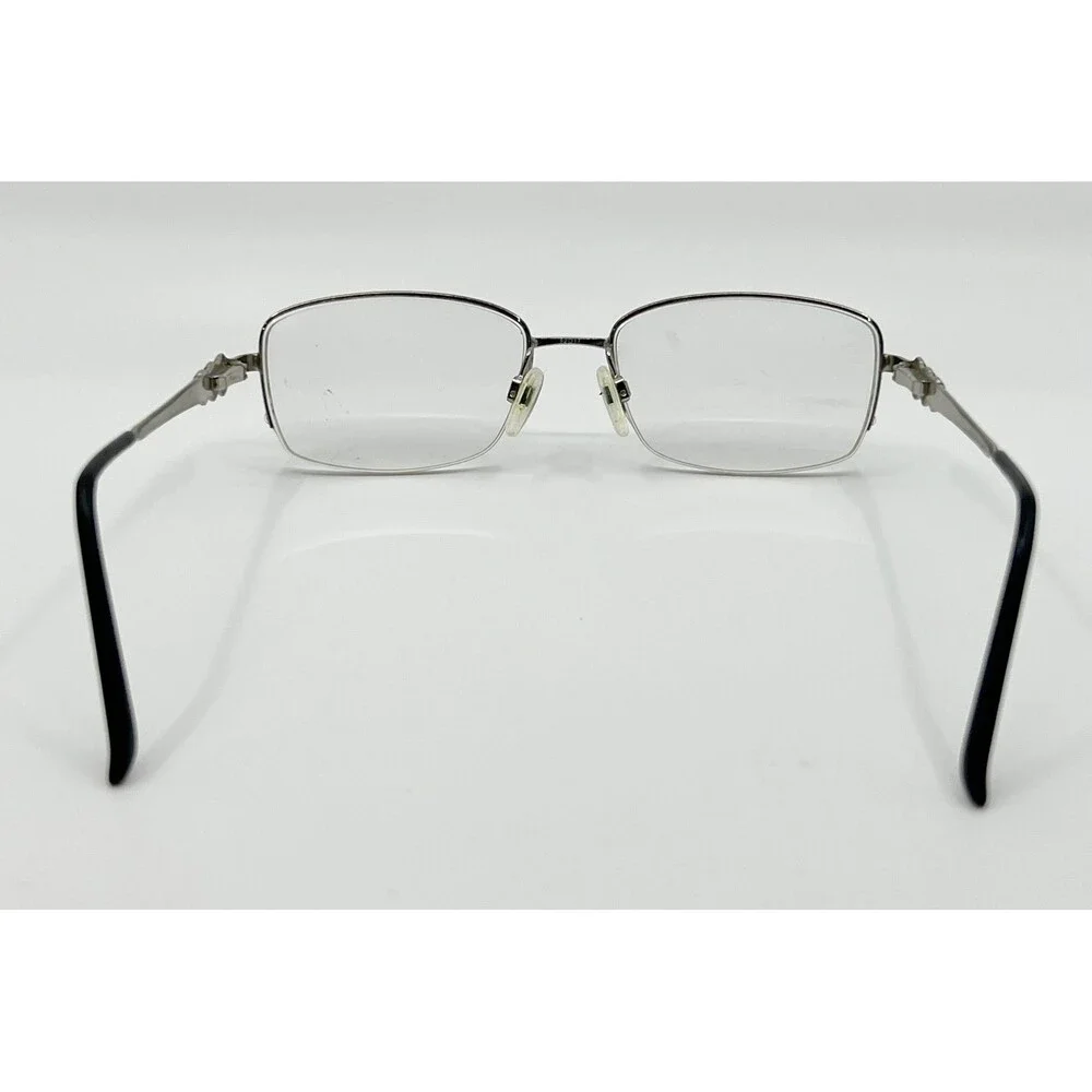 Elle Eyeglass Frames Women Black Silver EL13417 Rectangle 52-17-135 52mm